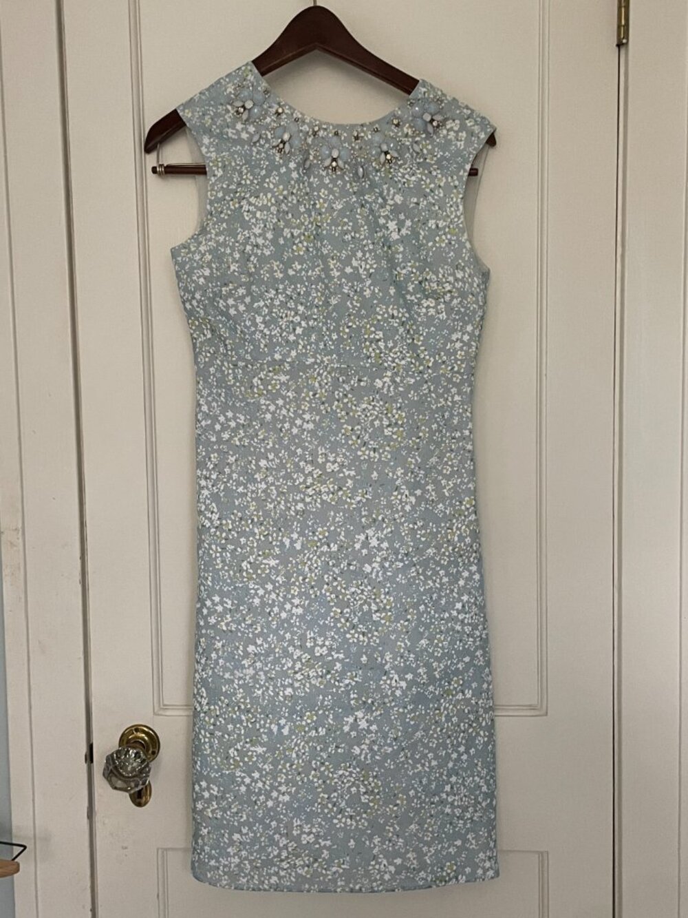 Tory Burch Beaded Dress Size 4 Side Zip, fully lined. Open back - Picture 4 of 11